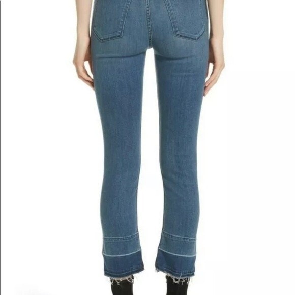 3X1 N.Y.C Womens Blue Released Hem High Rise Denim Straight Leg Jeans size 28 - Picture 3 of 7